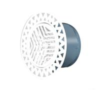 Grille d'aération silencieuse et fine sans bords réglable à 3 vitesses en ABS pré-encastré, pour la maison, qualité de l'air intérieur, facile à nettoyer, design moderne, faible résistance (H)