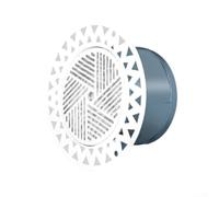 Grille d'aération silencieuse et fine sans bords réglable en ABS à 3 vitesses pré-intégrée pour la maison Qualité de l'air intérieur facile à nettoyer Design moderne Faible résistance (G)