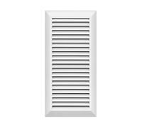 Grille d'aération T63 - Protection contre les insectes - 110 x 270 mm - Blanc