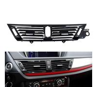 grille d'aération voiture Grille De Ventilation Climatisation Tableau Bord Avant Voiture LHD Pour BMW X1 E84 64229258354 Grille Sortie Ventilation Climatisation Voiture(Central Piano Black)