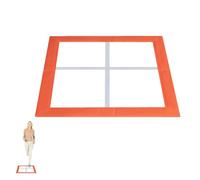 Grille D'agilité - Échec des Exercices Et Grille Carrée | Formation D'agillité Portable | Entraîneur pour Les Jambes Adaptées À L'agilité, À La Vitesse, La Forme Physique Intérieure Et L'extérieur