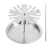 Grille d'ailes de poulet réglable - Support en acier inoxydable pour poulets et ailes - Cuisse avec tasses pour sauce et piquer - Filet de cuisine multi-usage pour four, barbecue et filet