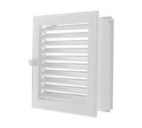 Grille d'air chaud à affleurement de crépi - CB-tec blanc, 20 x 15 cm