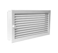 Grille d'air chaud à affleurement de crépi extra grand - CB-tec - CB-tec blanc, 55 x 23 cm