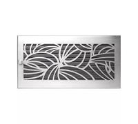 Grille d'air chaud avec grille design D2 - CB-tec Edelstahl matt