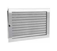 Grille d'air chaud en acier inoxydable exclusif - CB-tec Edelstahl Hochglanz, 45 x 23 cm