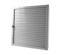 Grille d'air chaud en acier inoxydable exclusif - CB-tec Edelstahl matt, 45 x 45 cm