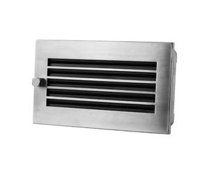 Grille d'air chaud en acier inoxydable moderne - CB-tec 25 x 15 cm