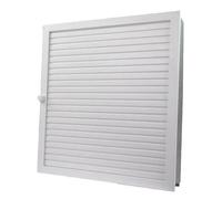 Grille d'air chaud extra grand en saillie - CB-tec blanc, 45 x 45 cm