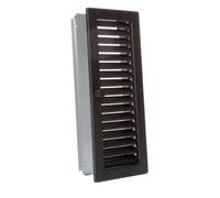 Grille d'air chaud standard en saillie debout - CB-tec Noir, 15 x 35 cm