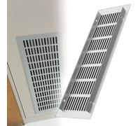 grille d'air de retour Armoire De Grille D'aération De Garde-robe Argentée, Grille D'aération D'armoire Pour École/usine/entrepôt, Couverture Ventilation Meubles(L 30 cm x W 5 cm)