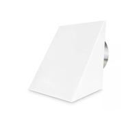 Grille d'air extérieur 2.0 - avec capot - CB-tec 125 mm, blanc