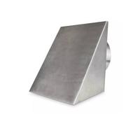 Grille d'air extérieur 2.0 - avec capot - CB-tec acier inoxydable, 125 mm