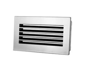 Grille d'air froid acier inoxydable moderne - CB-tec 25 x 15 cm