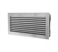 Grille d'air froid acier inoxydable moderne - CB-tec 45 x 23 cm