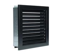Grille d'air froid standard en saillie - CB-tec Noir, 20 x 15 cm