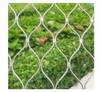 Grille de balustrade flexible en acier inoxydable 0,6 x 15 m 5 cm/1,5 mm extensible pour cage d'animaux et volailles Barrière de sécurité durable pour terrasses et clôtures