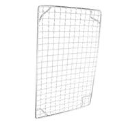 Grille de Barbecue 28x18cm Rectangulaire en Acier Inoxydable avec Pieds | Design en Maille Ouverte, Drainage par Gouttes, Circulation D'air, pour Campeurs et Cuisiniers
