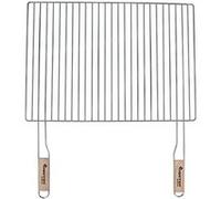 Grille de cuisson 54 x 38 cm avec 2 poignées en bois en acier chromé