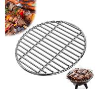 Grille de barbecue circulaire en acier inoxydable plaqué de 30 cm - Grille de rechange pour barbecue au gaz durable - Parfait pour les grillades d'été
