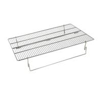 Grille de Barbecue de Camping Pliante en Acier Inoxydable Argenté | Montage Rapide et Format Compact, pour Pique-niques, Pêche, Randonnée Bivouac, Poulet et Saucisses