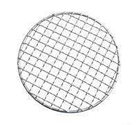 Grille de barbecue en acier inoxydable, 28 cm/30,5 cm/33 cm/35 cm de diamètre, design rond en maille pour une répartition homogène de la chaleur, portable pour le camping, les pique-niques et les