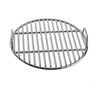 Grille de barbecue en acier inoxydable 30 cm pour barbecue au charbon | Rond de 30 cm, beaucoup d'espace pour différents aliments, parfait pour la viande, les légumes, le poisson en même temps