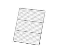 Grille de barbecue en acier inoxydable 304 - Bordure épaissie de 4mm avec soie intérieure de 1,4 mm, convient pour le four, le four extérieur, le barbecue de camping