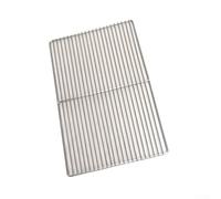 Grille de barbecue en acier inoxydable 304, grille carrée en maille métallique pour feu de camping, terrasse, grille de cuisson antiadhésive robuste (24 x 40 cm) (30 x 40 cm)