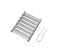 Grille de barbecue en acier inoxydable - Design durable et portable pour les barbecues dans le jardin, le camping, les pique-niques | Outil de cuisine d'extérieur avec poignée antidérapante pour la