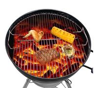 Grille de barbecue en acier inoxydable, grille ronde multi-usage, outil de barbecue pour camping, jardin, pique-nique, barbecue, accessoire de cuisine, ensemble de barbecue portable pour la maison