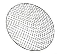 Grille de barbecue en acier inoxydable, multi-usages, anti-adhésive, outil de barbecue avec treillis métallique croisé, plateau pour barbecue, camping, pique-nique, pâtisserie (330 mm)