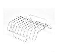 Grille de barbecue en acier inoxydable, outil de gril épais anti-adhésif pour côtelettes d'agneau, accessoire de barbecue portable peu encombrant pour la cuisine en plein air et le camping, finition