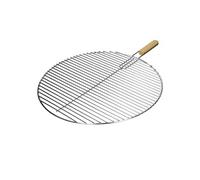 Grille de Barbecue en Acier Inoxydable, Ronde, Ø 54,5 cm, avec Poignées
