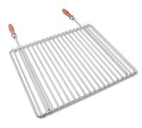 Grille de barbecue en inox européene, réglable en largeur, de 45-55x37cm, Grille Extensible