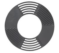 Esschert Design Grille de cuisson en fonte pour brasero Ø 60 x 1,3 cm avec rainures et surface de cuisson