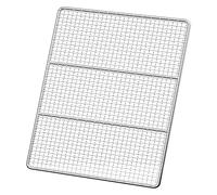 Grille de barbecue,Grille de barbecue, Grille de Barbecue ronde surdimensionnée et polyvalente en acier inoxydable, ustensiles de cuisine de Camping, grille de feu de camp en plein air for côtes,(Size