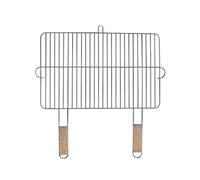 Mastergrill Grille de barbecue MG255 Master Grill & Party Acier chromé 54 x 34 cm poignées en bois
