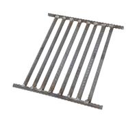 Grille de barbecue, panier, Grille de barbecue de camping extérieure grise 24,5 x 22 x 1 cm