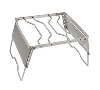 Grille de barbecue pliable en acier inoxydable pour activités de plein air et coupe-vent