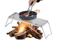 Grille de barbecue pliable en acier inoxydable pour viande, poulet, légumes, poissons, champignons, camping