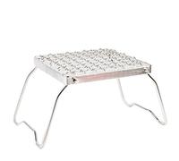 Grille de barbecue portable en acier inoxydable compatible avec les barbecues de camping pliables Mini brûleur support pour barbecue en plein air et camping aventures