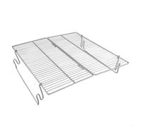 Grille de barbecue portable pliable en acier inoxydable pour barbecue extérieur, grande surface et construction