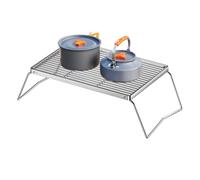 Grille de barbecue pour brasero - Hauteur réglable - Pliable - Portable | Grilles de feu ouvertes d'extérieur pour barbecue de camp, rôtissage, maison, plage, arrière-cour