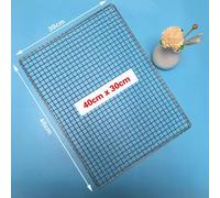 Grille de barbecue rectangulaire en acier inoxydable 304,maille pour outils de barbecue,tissu antiadhésif,polymères,grille A - Type 40x30cm