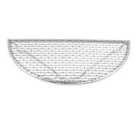 Grille de Barbecue Réutilisable en Acier Inoxydable Semi-circulaire | Maille Multifonction, Circulation D’air Améliorée, Usage Simple et Pratique pour Barbecue Extérieur et Camping
