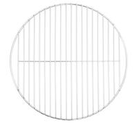 vidaXL Grille de barbecue ronde Ø40 cm - Acier inoxydable 304 - Remplacement - Bois G
