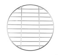 Grille de barbecue ronde de 30 cm en acier inoxydable pour barbecue au charbon de bois, camping, pique-nique, jardin, cuisine extérieure (30 cm)