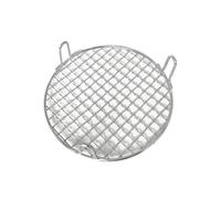 Grille de barbecue ronde en acier inoxydable 304 qualité alimentaire, 1 pièce 14 à 38 cm, avec pieds 5 haut for l'évacuation l'eau et l'huile(35CM Diameter)