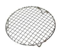 Grille de barbecue ronde en acier inoxydable avec pieds - Grille de barbecue multifonction - Grille de cuisson en fil de fer - Pour camping, pique-nique
